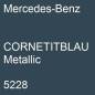 Preview: Mercedes-Benz,  CORNETITBLAU Metallic, 5228.